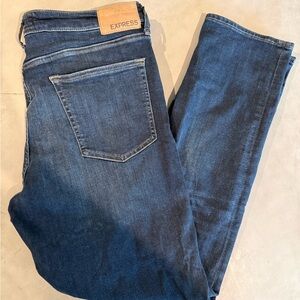 Express Men's Dark Blue Slim Jeans